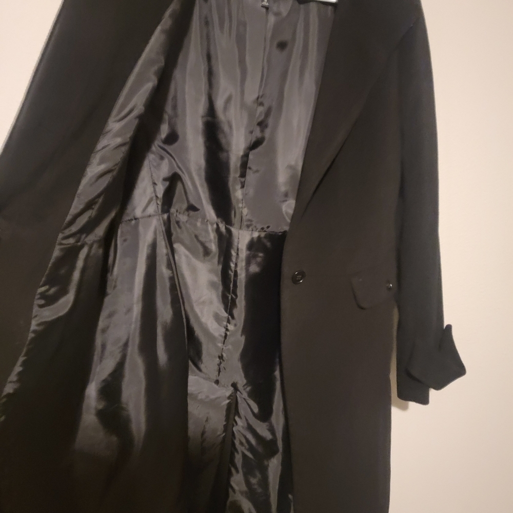 Talbots Trench Coat Wool Angora Rabbit Hair Viscose Blend Size 14 L/XL Old Money - Picture 3 of 7
